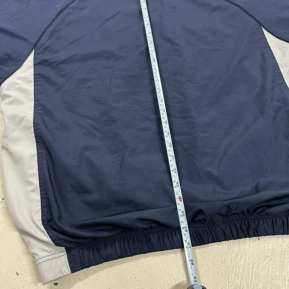 Destinations PCI Windbreaker Men's XL Navy 1/4 Zip Pullover Rain Short Sleeve